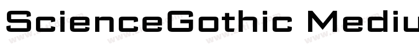 ScienceGothic Medium字体转换